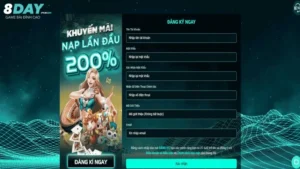 Thao tác đăng ký 8Day chi tiết cho tân binh